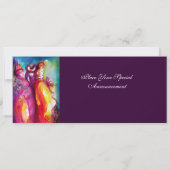 DERDE MASKERBAL ,goud rood geel blauw Kaart (Achterkant)