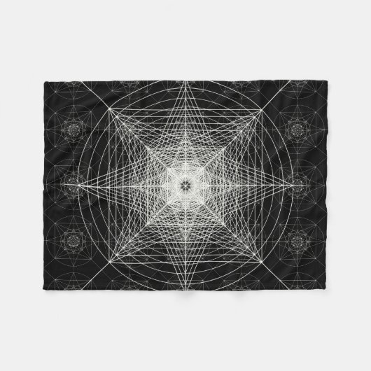 Derde meetbare meetkunde fleece deken (Voorkant (Horizontaal))