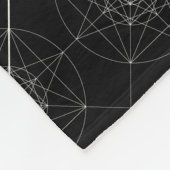 Derde meetbare meetkunde fleece deken (Hoek)