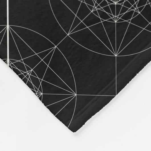 Derde meetbare meetkunde fleece deken (Hoek)