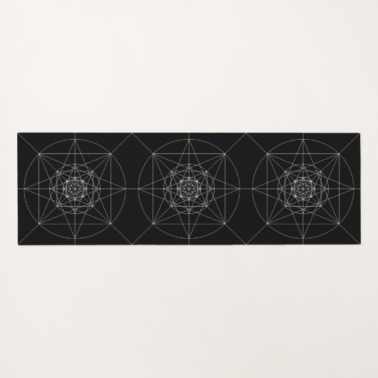 Derde meetbare meetkunde yogamat (Achterkant (horizontaal))