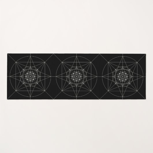 Derde meetbare meetkunde yogamat (Voorkant (horizontaal))