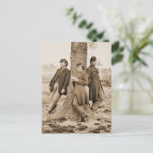 Derde officieren uit de burgeroorlog briefkaart (Staand voorkant)