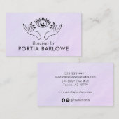 Derde ogen en handen Psychisch medium Visitekaartje (Voorkant / Achterkant)