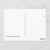 Derde ogen met dubbele Iris Flower Mandala Briefkaart (Achterkant)