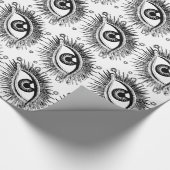 Derde ogen Oogoog Oogoog Eyeball Halloween Psychic Cadeaupapier (Hoek)