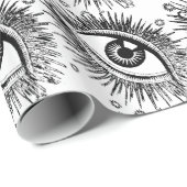 Derde ogen Oogoog Oogoog Eyeball Halloween Psychic Cadeaupapier (Rol Hoek)