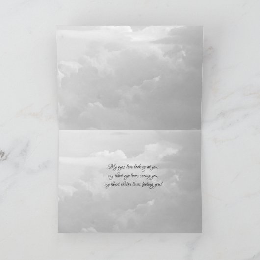 Derde-oog bericht - Valentijnskaart Kaart (Binnen)