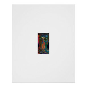 Derde Oog Boeddha Regenboog Tranen Perfect Poster