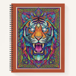 Derde-oog Brullende Tijger Spirit Zen Tangle Journ Notitieboek