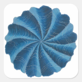 Derde oog Chakra Art #2 Vierkante Sticker