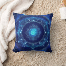 Derde Oog Chakra Blauwe Mandala