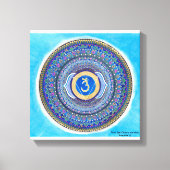 Derde oog Chakra Mandala Canvas Art (Voorkant)
