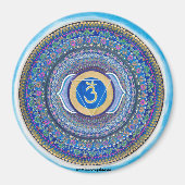 Derde oog Chakra Mandala magneet (Voorkant)