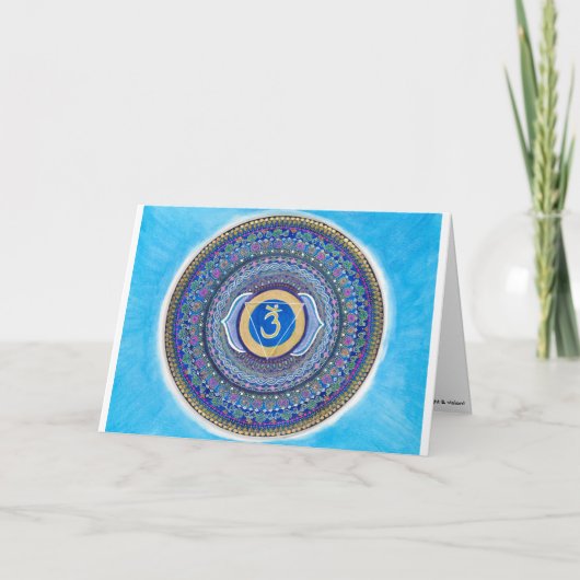 Derde Oog Chakra Mandala Wenskaart Kaart (Voorkant)