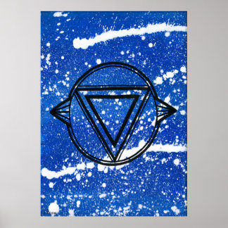 Derde Oog Chakra - Stippen Eén Poster