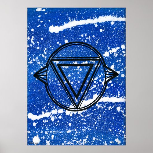 Derde Oog Chakra - Stippen Eén Poster (Voorkant)
