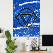Derde Oog Chakra - Stippen Eén Poster (Thuiskantoor)