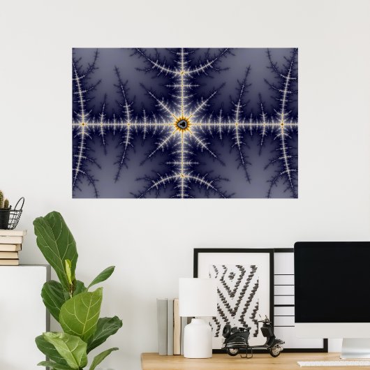 Derde oog - fractal poster (Thuiskantoor)