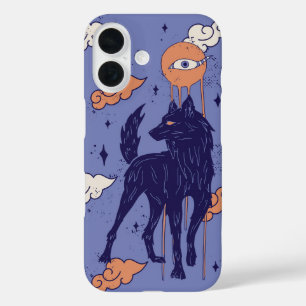 Derde oog gehuil - Mystic Wolf iPhone 16 Hoesje