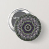 Derde Oog Groene Abstracte Mandala Button (Voorkant /achterkant)