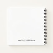 Derde oog halve maan Boho Monogram Notitieboek (Achterkant)