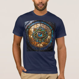Derde Oog Landelijke Patrijspoort Raam T-shirt
