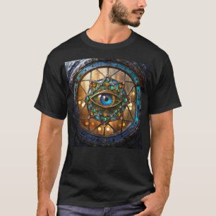 Derde Oog Landelijke Patrijspoort Raam T-shirt