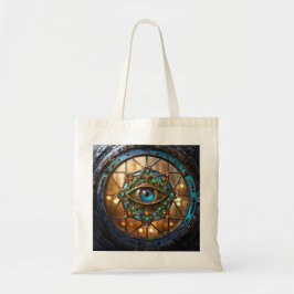Derde Oog Landelijke Patrijspoort Raam Tote Bag