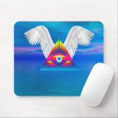 Derde Oog met Vleugels Muismat (Met muis)