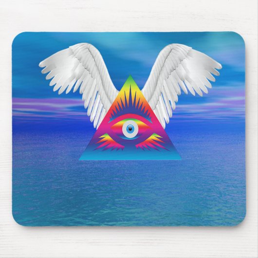 Derde Oog met Vleugels Muismat (Voorkant)