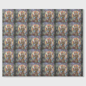 Derde Oog Mystieke Palm Cadeaupapier (Vlak)