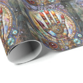 Derde Oog Mystieke Palm Cadeaupapier (Rol Hoek)