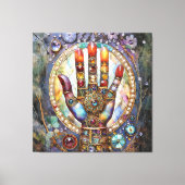 Derde Oog Mystieke Palm Canvas Afdruk (Voorkant)