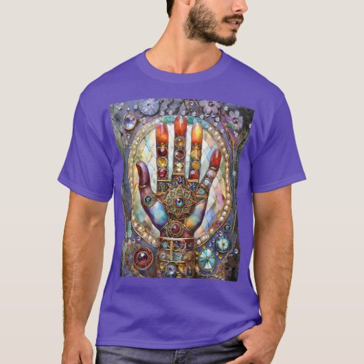 Derde Oog Mystieke Palm T-shirt (Voorkant)