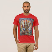 Derde Oog Mystieke Palm T-shirt (Voorkant volledig)