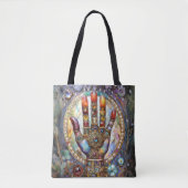 Derde Oog Mystieke Palm Tote Bag (Voorkant)