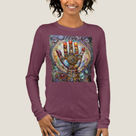 Derde Oog Mystieke Palm Tri-Blend Shirt