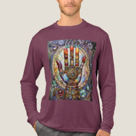 Derde Oog Mystieke Palm Tri-Blend Shirt