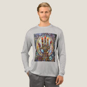 Derde Oog Mystieke Palm Tri-Blend Shirt (Voorkant)