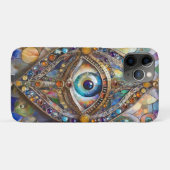 Derde Oog op Gebrandschilderd Glas en Brons Case-Mate iPhone Case (Achterkant (horizontaal))