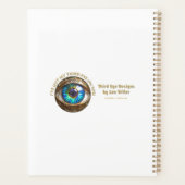Derde Oog op Gebrandschilderd Glas en Brons Planner (Achterkant)