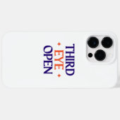 Derde oog Open -iPhone 14 Pro max hoesje (Achterkant (horizontaal))