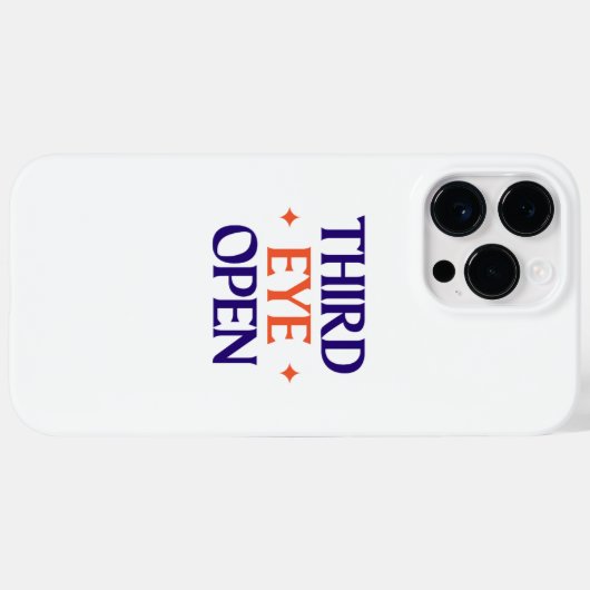 Derde oog Open -iPhone 14 Pro max hoesje (Achterkant (horizontaal))