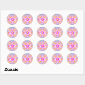 derde oog ronde sticker (Vel)