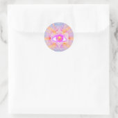 derde oog ronde sticker (Tas)