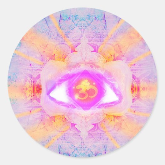 derde oog ronde sticker (Voorkant)