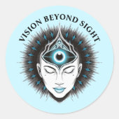 Derde oog ronde Sticker set (Voorkant)