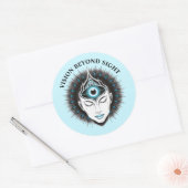 Derde oog ronde Sticker set (Envelop)