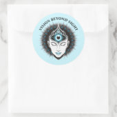 Derde oog ronde Sticker set (Tas)